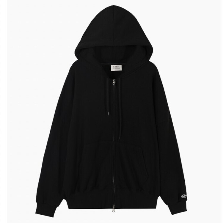 ルーズフィットフードジップアップ5色