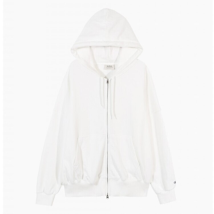 ルーズフィットフードジップアップ5色