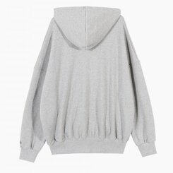 ルーズフィットフードジップアップ5色