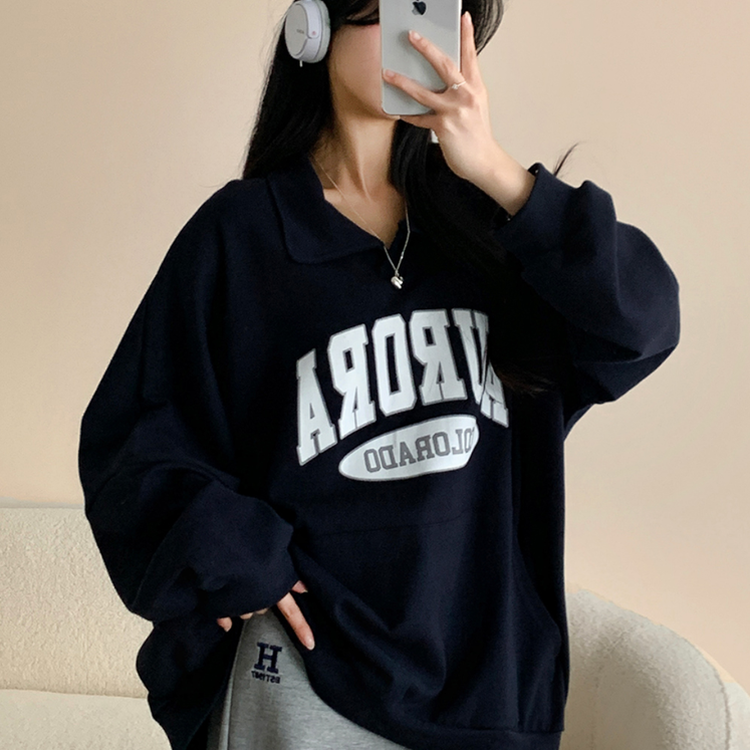 ルーズフィット襟付きトレーナー｜スウェット｜韓国ファッション通販 SONA