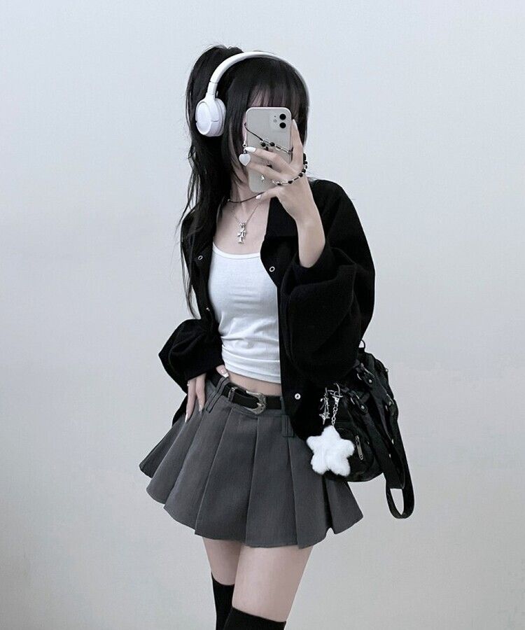 【ベルトSET】パンツインプリーツミニスカート GRAY