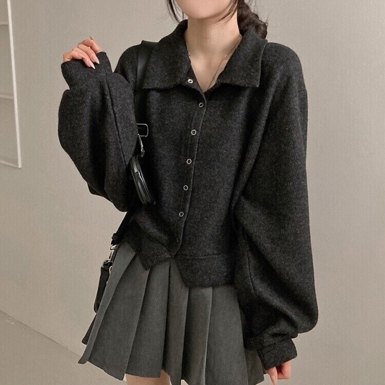 いも様 ロンハーマン ラクーンニット カーディガン バルーンスリーブ