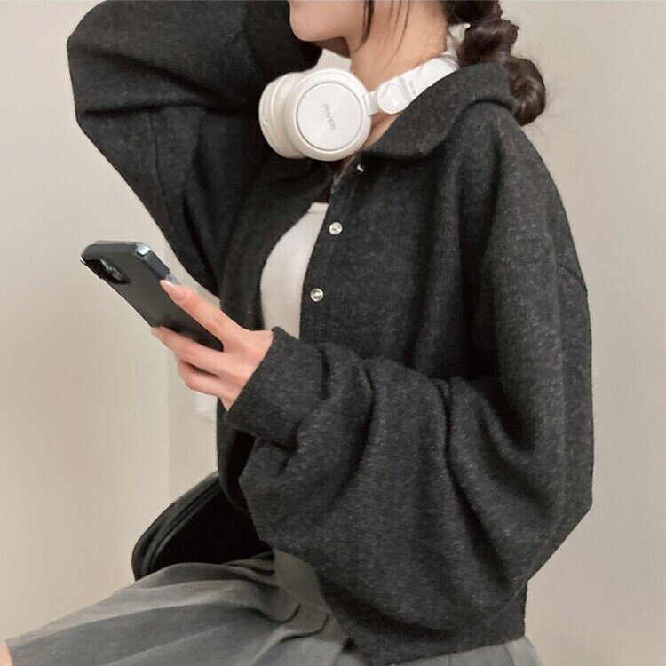 バルーンスリーブカーディガン｜カーディガン｜韓国ファッション