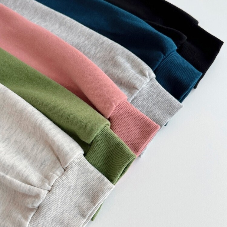 クロップルーズフィットダブルジップアップパーカー5色