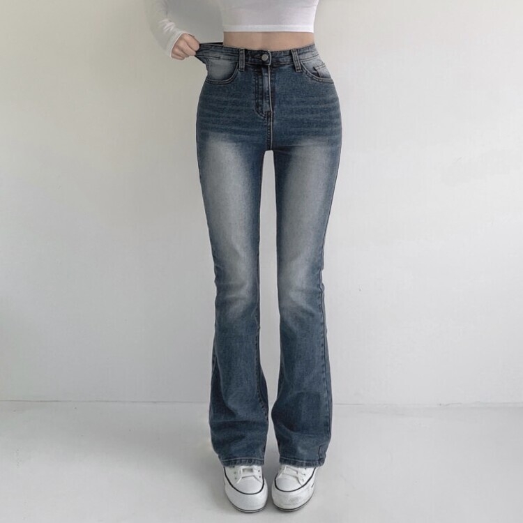 SHORT/BASIC/LONG 丈別】もちもちスリムセミブーツカットパンツ6色