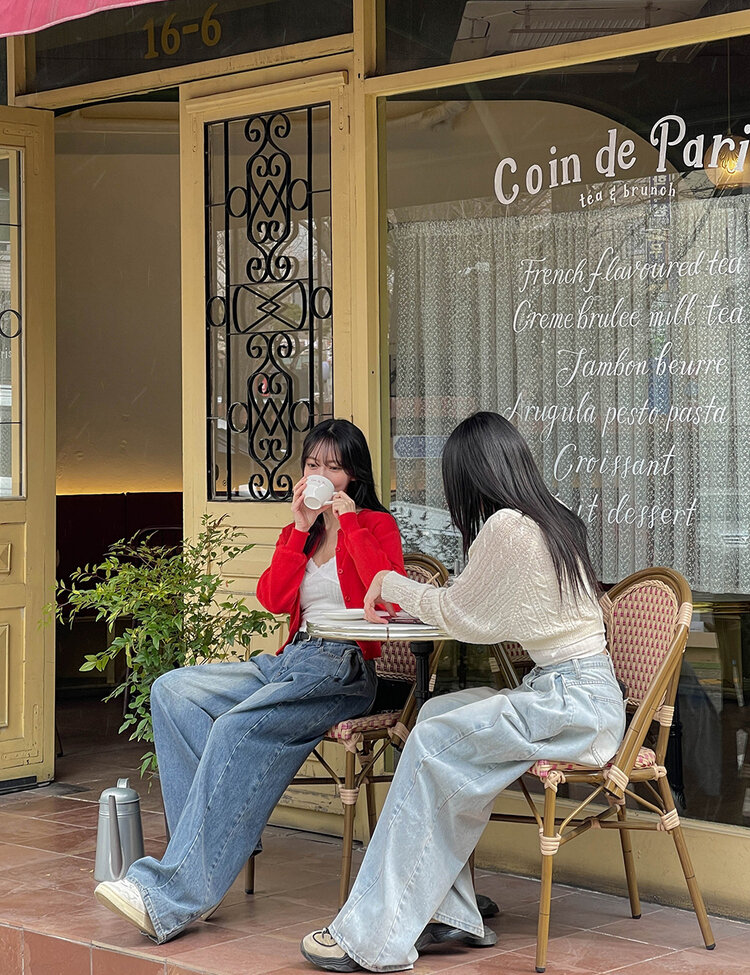 [숏/롱,S~XL,5컬러]  어반 빈티지 워싱 핀턱 와이드 롱 데님 팬츠 연청