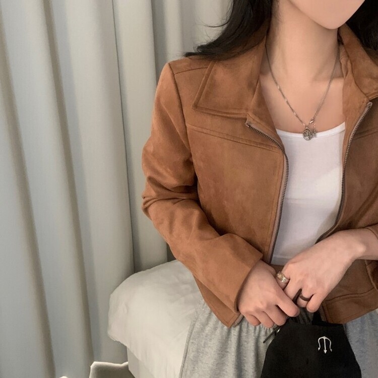 베이 클래식 힙스웨이드 숏자켓 3color 베이지