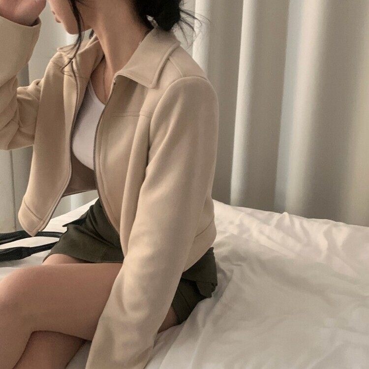 베이 클래식 힙스웨이드 숏자켓 3color 아이보리