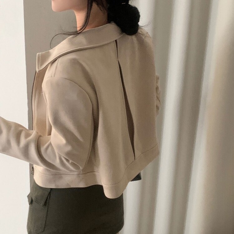 베이 클래식 힙스웨이드 숏자켓 3color 아이보리