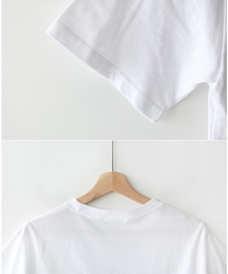 コットンリボン半袖Tシャツ