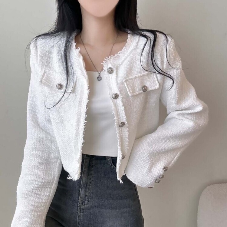 ツイードクロップジャケット｜ジャケット｜韓国ファッション通販