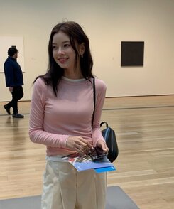 シースルーレイヤー長袖Tシャツ5色 ROSE PINK