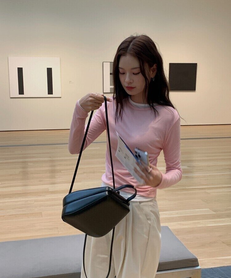 シースルーレイヤー長袖Tシャツ5色 ROSE PINK