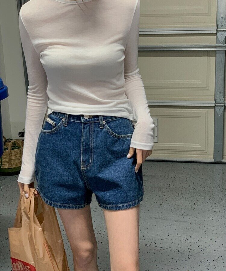 シースルーレイヤー長袖Tシャツ5色 IVORY