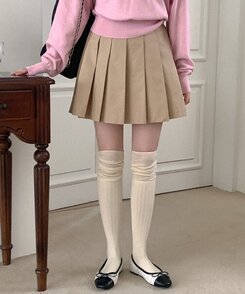 ツイードリボンフラットシューズ IVORY