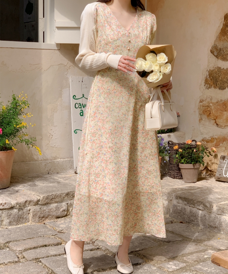 SNIDEL 花柄シフォンロングワンピース　サイズ0 SNIDEL 花柄シフォンロングワンピース サイズ0 SNIDEL スナイデル 花柄