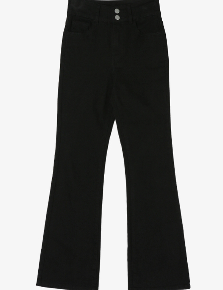 [숏/기본/롱,S~2XL] 허리쏙! 투버튼 스판 부츠컷 코튼 롱팬츠