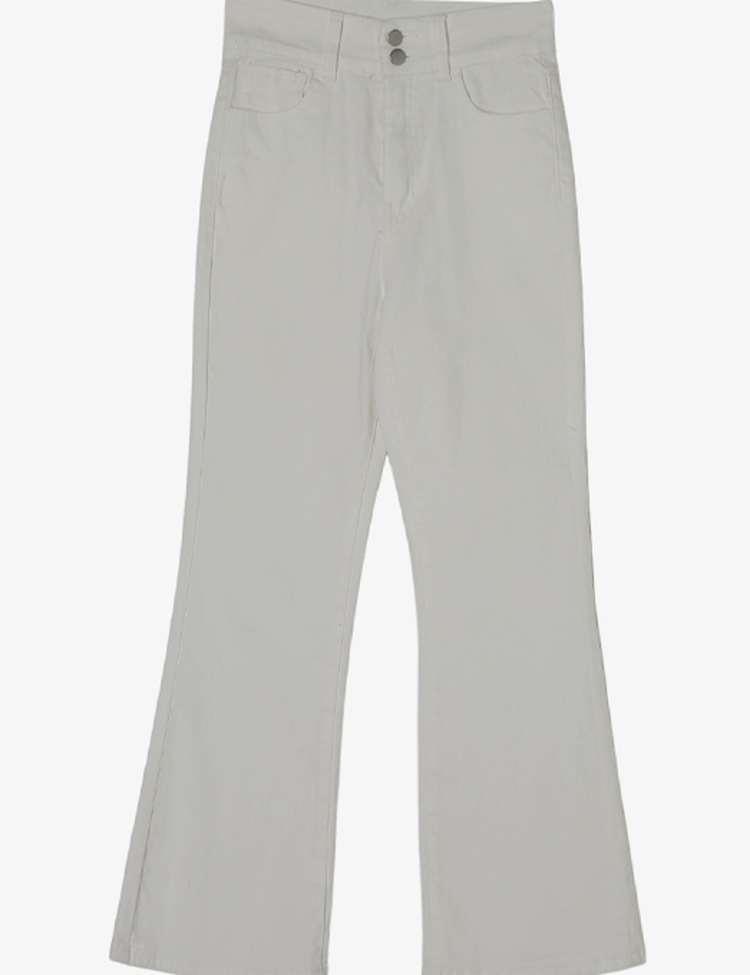 [숏/기본/롱,S~2XL] 허리쏙! 투버튼 스판 부츠컷 코튼 롱팬츠