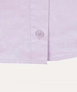 リボンバルーンスリーブコットンシャツワンピース