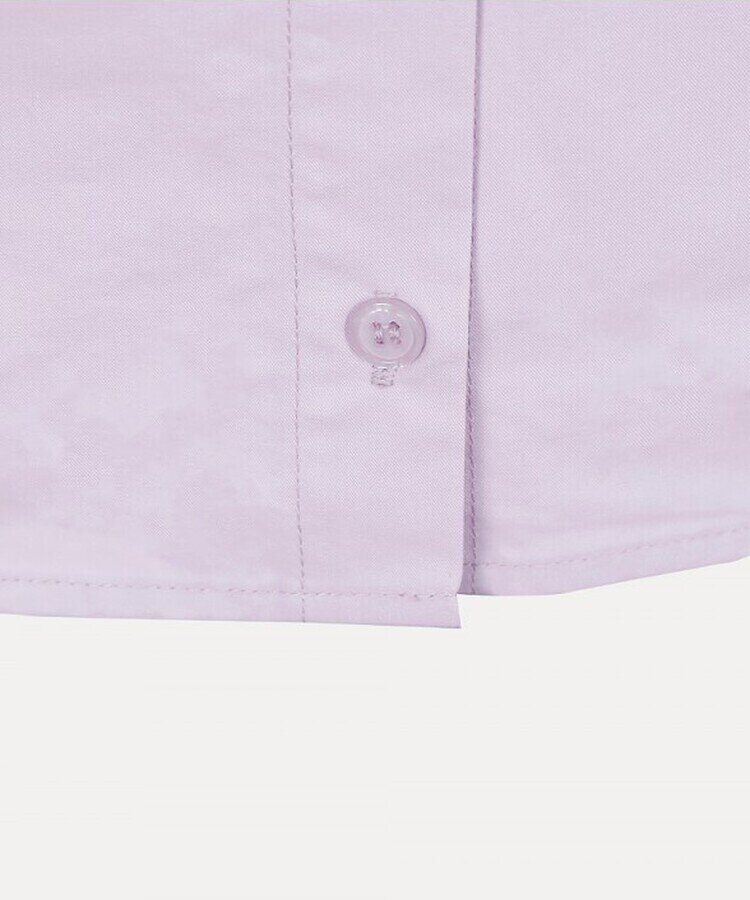 リボンバルーンスリーブコットンシャツワンピース