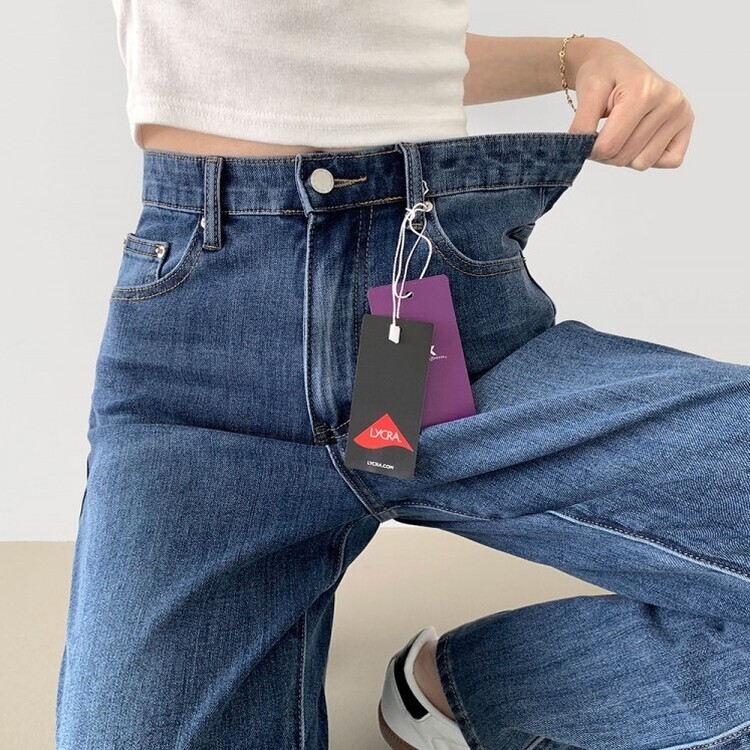 【SHORT/BASIC/LONG 丈別】バンディングスパンデニムパンツ DENIM