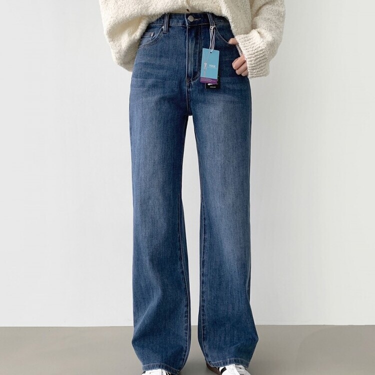 【SHORT/BASIC/LONG 丈別】バンディングスパンデニムパンツ DENIM