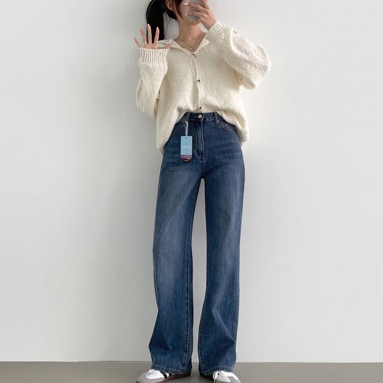 【SHORT/BASIC/LONG 丈別】バンディングスパンデニムパンツ DENIM
