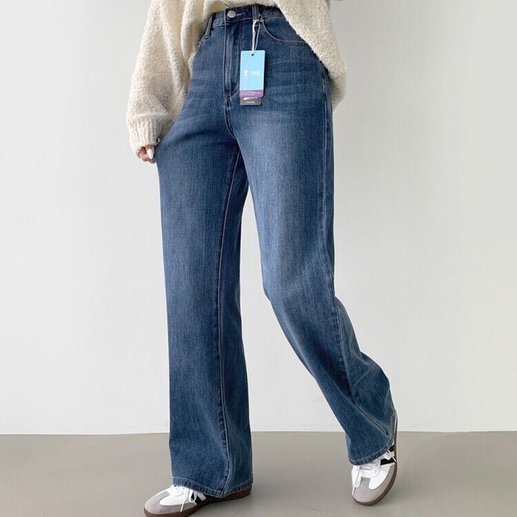 【SHORT/BASIC/LONG 丈別】バンディングスパンデニムパンツ DENIM