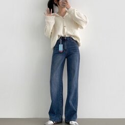 デニム 【SHORT/BASIC/LONG 丈別】バンディングスパンデニムパンツ DENIM