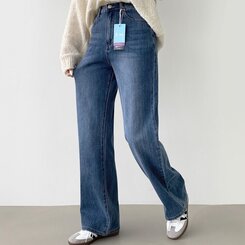 デニム 【SHORT/BASIC/LONG 丈別】バンディングスパンデニムパンツ DENIM