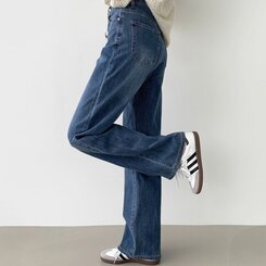 デニム 【SHORT/BASIC/LONG 丈別】バンディングスパンデニムパンツ DENIM