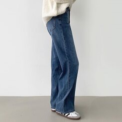 デニム 【SHORT/BASIC/LONG 丈別】バンディングスパンデニムパンツ DENIM