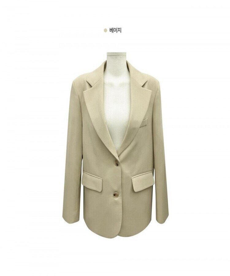 オーバーフィットシングルブレザー