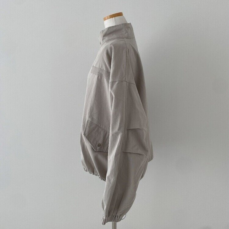 디컴퍼니 간절기 코튼 소매핀턱 루즈핏 야상 자켓