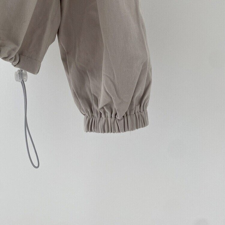 디컴퍼니 간절기 코튼 소매핀턱 루즈핏 야상 자켓