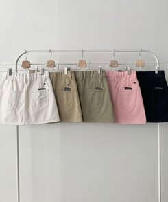 [기장선택/속바지O] 푸린 베이직 하이웨스트 탄탄 미니스커트(5color!)