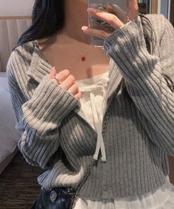 ジュエリー ハートビンネックレス RED