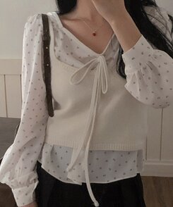 ジュエリー ハートビンネックレス RED