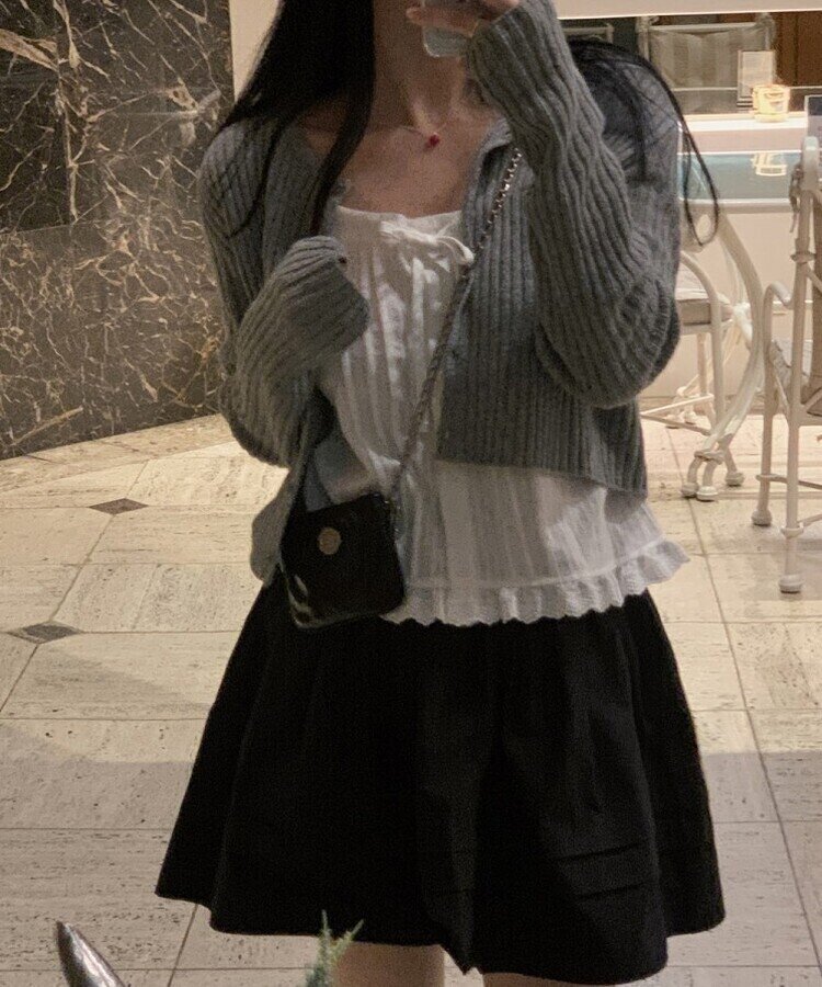 ハートビンネックレス RED