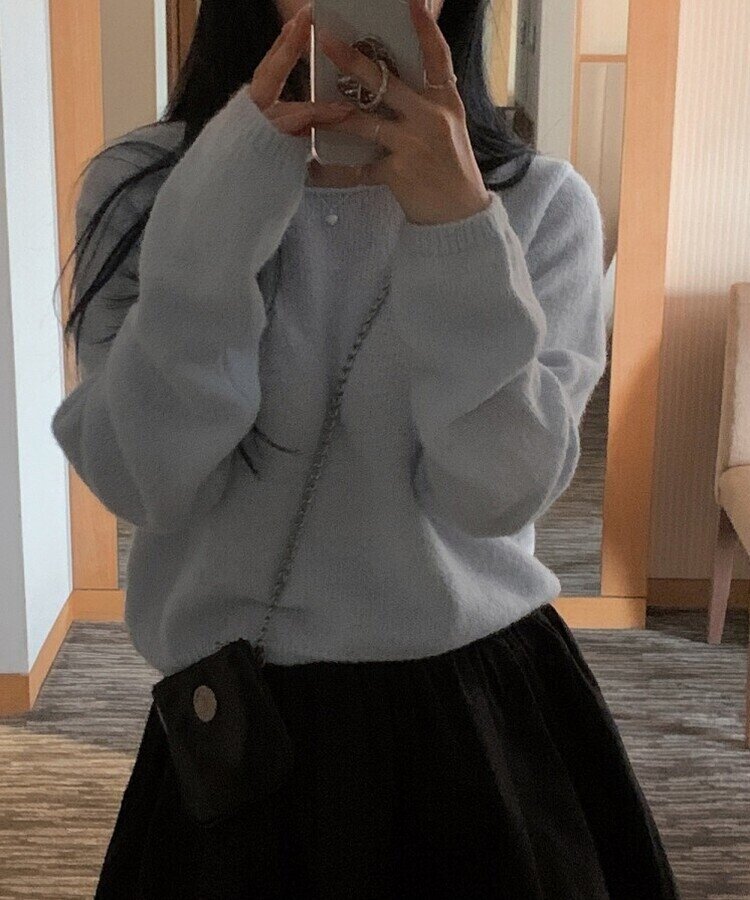 ハートビンネックレス WHITE