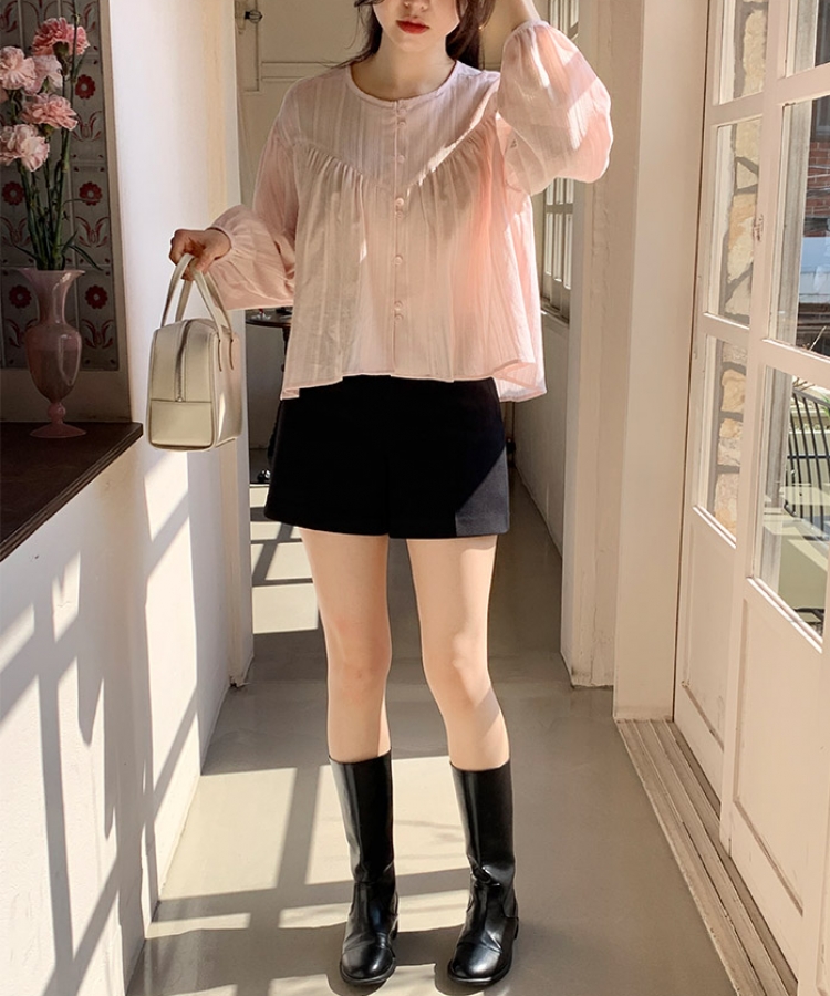 ストライプフレアブラウス｜ブラウス｜韓国ファッション通販 SONA