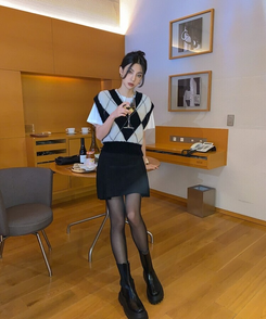 靴下・タイツ シースルーストッキング BLACK