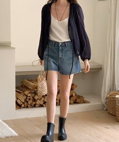カーディガン シースルーローブサマーカーディガン NAVY