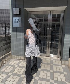 ニューアルマフラーワンピースセット WHITE