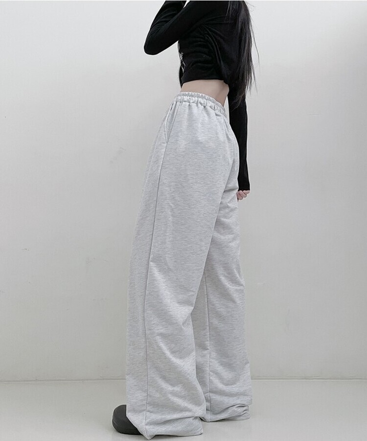 트레이닝일자와이드롱밴딩팬츠