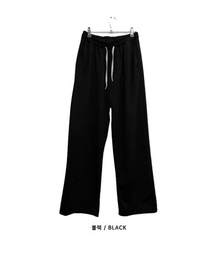 트레이닝일자와이드롱밴딩팬츠