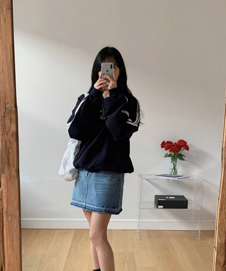 希少ダイヤd.i.aソジュールダイヤ　ダメージラメ入りペイントデニムミニスカート Side Damage Denim Mini Skirt / サイドダメージ デニム ミニ