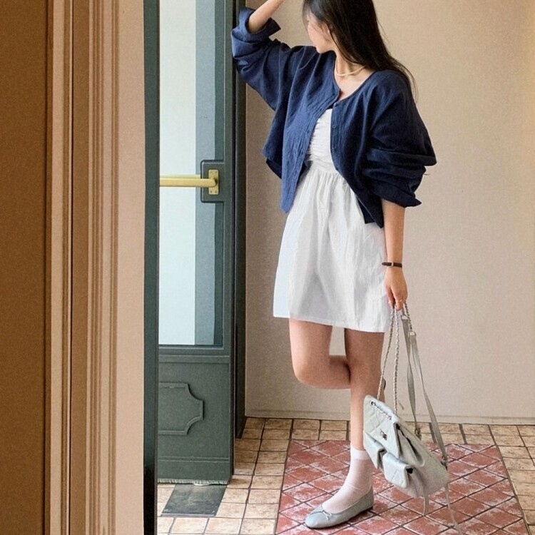 バレエコアグリッターバックリボンソックス IVORY