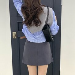 ミュウミュウプリーツベルトミニスカート｜ミニスカート｜韓国