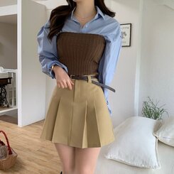 ミュウミュウプリーツベルトミニスカート｜ミニスカート｜韓国